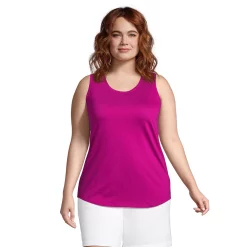 Plus Size Lands' End Scoopneck Tunic Tank -Adidas shop 4532958 Paradise Purple