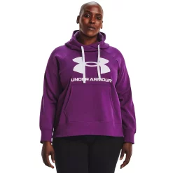 Plus Size Under Armour Rival Fleece Logo Hoodie -Adidas shop 4549575 Rivalry