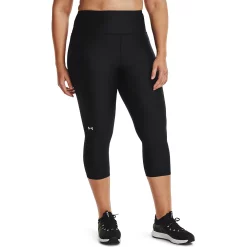 Plus Size Under Armour HeatGear® High-Waisted Capri Leggings -Adidas shop 4549576 Black