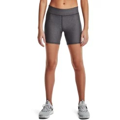 Women's Under Armour HeatGear® Midrise Bike Shorts -Adidas shop 4550751 Charcoal Light Heather