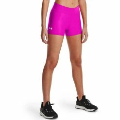 Women's Under Armour HeatGear® Midrise Shorty Shorts -Adidas shop 4550817 Meteor Pink
