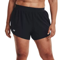 Plus Size Under Armour Fly By 2.0 Shorts -Adidas shop 4553193 Black White
