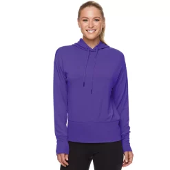 Women's Gaiam Reflection Hoodie -Adidas shop 4554989 Corsican Blue