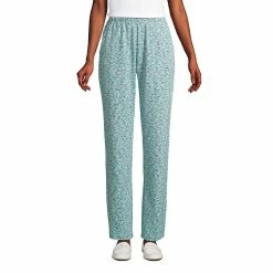 Women's Lands' End Sport High-Rise Jacquard Pull-On Pants