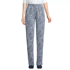 Women's Lands' End Sport High-Rise Jacquard Pull-On Pants -Adidas shop 4555527 Navy Chevron Floral