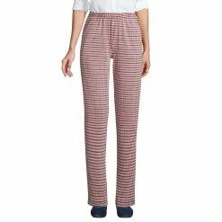 Women's Lands' End Sport High-Rise Jacquard Pull-On Pants -Adidas shop 4555527 Rich Red Houndstooth