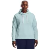 Plus Size Under Armour Rival Fleece Hoodie -Adidas shop 4567477 Fuse Teal