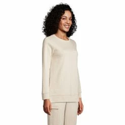 Women's Lands' End Sport Knit Sweatshirt Tunic -Adidas shop 4571799 ALT2