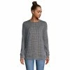 Women's Lands' End Sport Knit Sweatshirt Tunic -Adidas shop 4571799 Light Pecan Glen Plaid