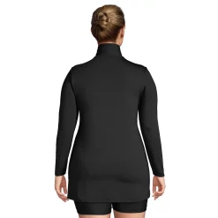 Plus Size Lands' End 1/4-Zip UPF 50 Rash Guard Cover-Up -Adidas shop 4574977 ALT