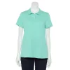 Women's Croft & Barrow® Essential Extra-Soft Polo Shirt -Adidas shop 4582072 Aqua