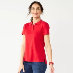 Women's Croft & Barrow® Essential Extra-Soft Polo Shirt 22 Women's Croft & Barrow® Essential Extra-Soft Polo Shirt -Adidas shop 4582072 Bright Red