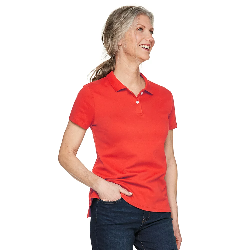 Women's Croft & Barrow® Essential Extra-Soft Polo Shirt 13 Women's Croft & Barrow® Essential Extra-Soft Polo Shirt - Image 11