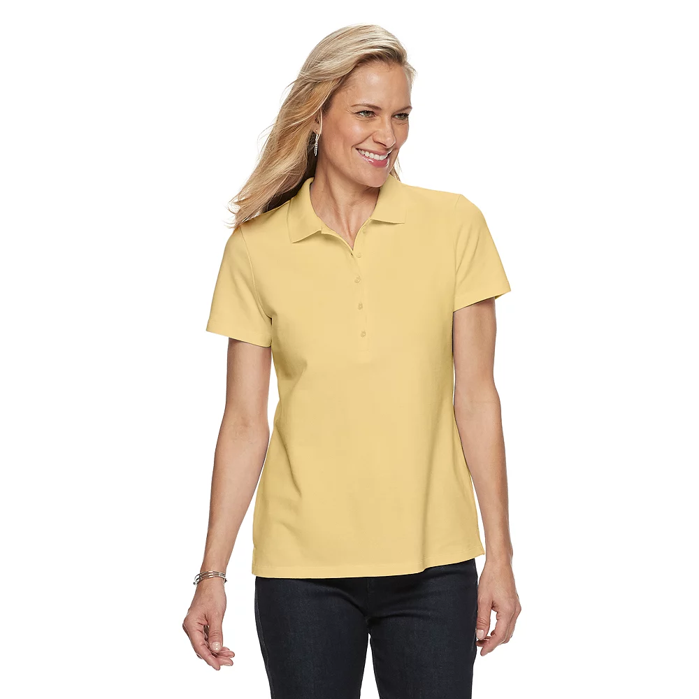 Women's Croft & Barrow® Essential Extra-Soft Polo Shirt 7 Women's Croft & Barrow® Essential Extra-Soft Polo Shirt - Image 5