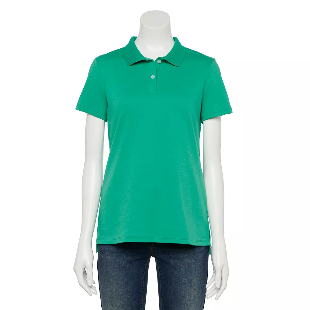 Women's Croft & Barrow® Essential Extra-Soft Polo Shirt 9 Women's Croft & Barrow® Essential Extra-Soft Polo Shirt - Image 7