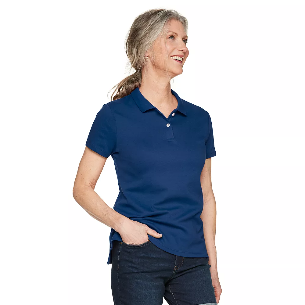 Women's Croft & Barrow® Essential Extra-Soft Polo Shirt 10 Women's Croft & Barrow® Essential Extra-Soft Polo Shirt - Image 8