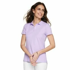Women's Croft & Barrow® Essential Extra-Soft Polo Shirt 15 Women's Croft & Barrow® Essential Extra-Soft Polo Shirt -Adidas shop 4582072 Purple