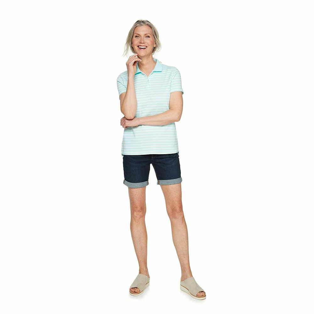 Women's Croft & Barrow® Essential Extra-Soft Polo Shirt 4 Women's Croft & Barrow® Essential Extra-Soft Polo Shirt - Image 2