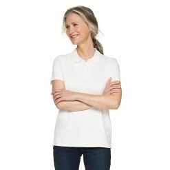 Women's Croft & Barrow® Essential Extra-Soft Polo Shirt 16 Women's Croft & Barrow® Essential Extra-Soft Polo Shirt -Adidas shop 4582072 White