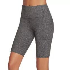 Women's Skechers® GOWALK™ GOFLEX™ High-Waisted Bike Shorts -Adidas shop 4589881 Charcoal Gray