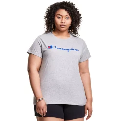 Plus Size Champion® Classic Graphic Tee -Adidas shop 4596187 Oxford Gray