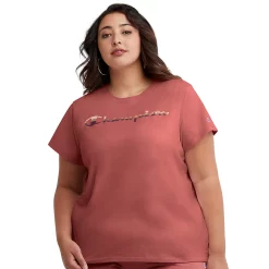 Plus Size Champion® Classic Graphic Tee -Adidas shop 4596187 Sandalwood Red