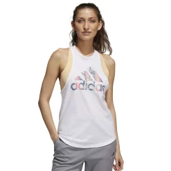 Women's adidas Essential Linear Tank 21 Women's adidas Essential Linear Tank -Adidas shop 4626968 White Blue Red
