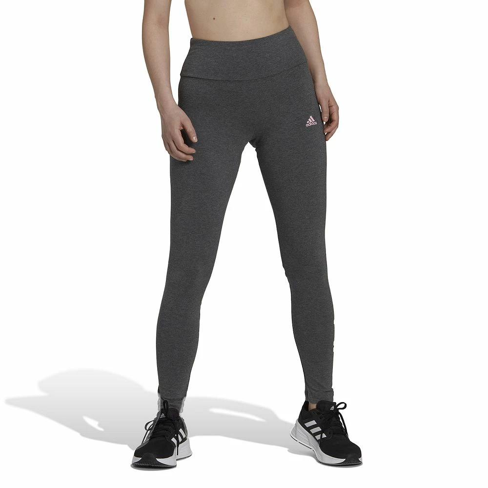 Women's adidas Essential Linear Logo High-Waisted Leggings 8 Women's adidas Essential Linear Logo High-Waisted Leggings - Image 6
