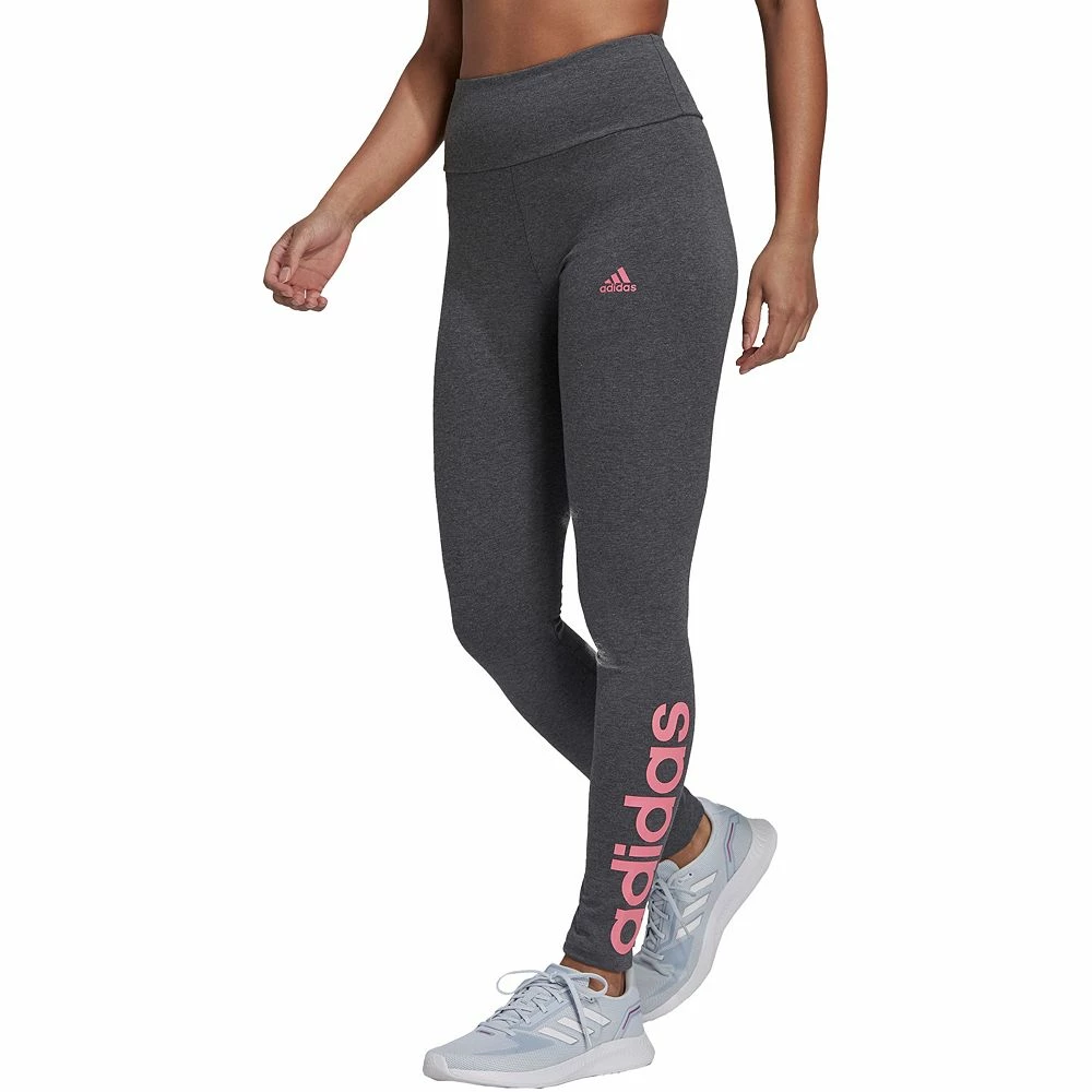 Women's adidas Essential Linear Logo High-Waisted Leggings 10 Women's adidas Essential Linear Logo High-Waisted Leggings - Image 8