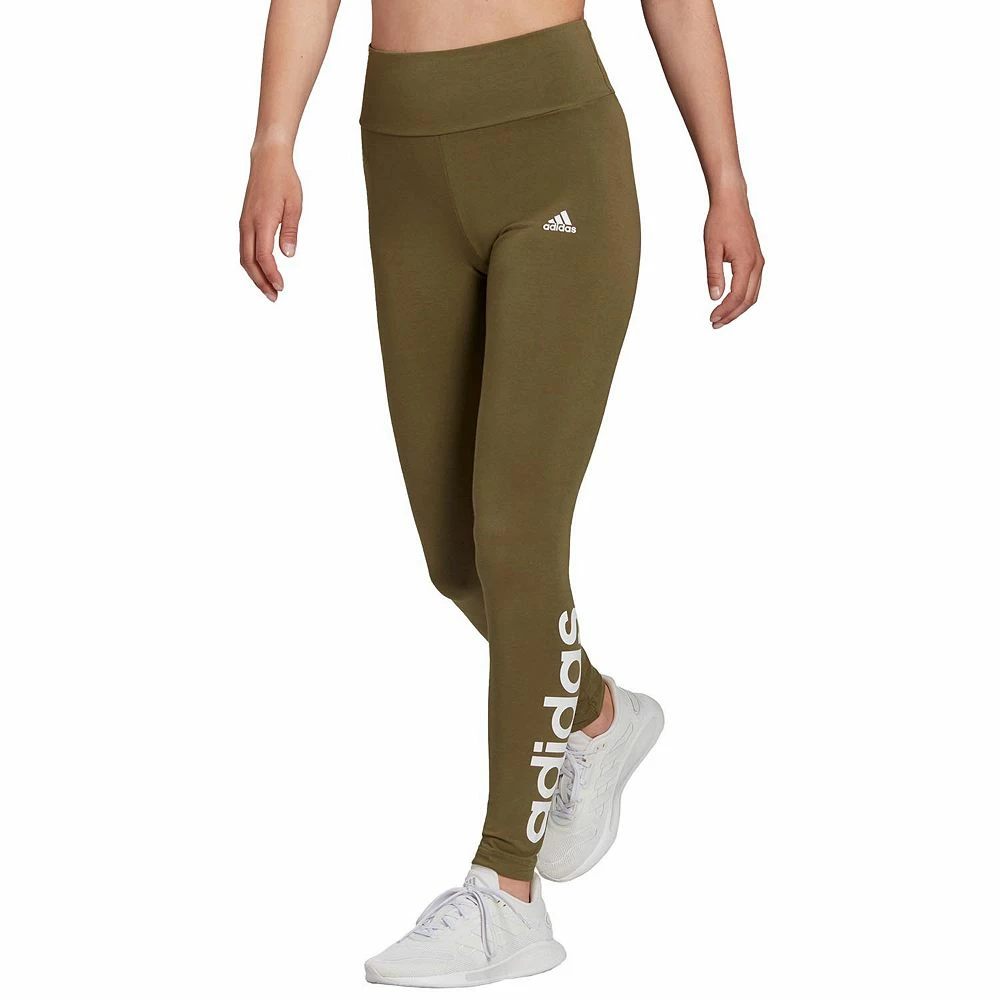 Women's adidas Essential Linear Logo High-Waisted Leggings 13 Women's adidas Essential Linear Logo High-Waisted Leggings - Image 11