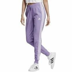 Women's adidas Essential 3-Stripe Jogger Pants -Adidas shop 4628529 Violet Fusion