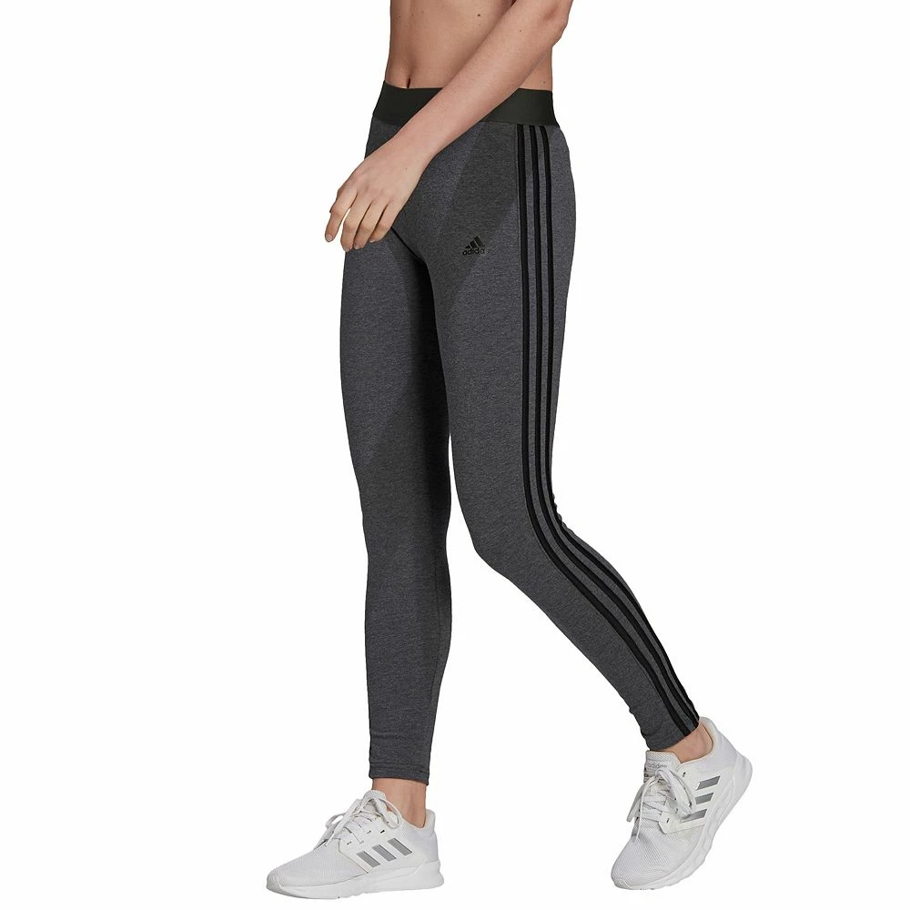 Women's adidas Essential 3-Stripe High-Waisted Leggings 7 Women's adidas Essential 3-Stripe High-Waisted Leggings - Image 5