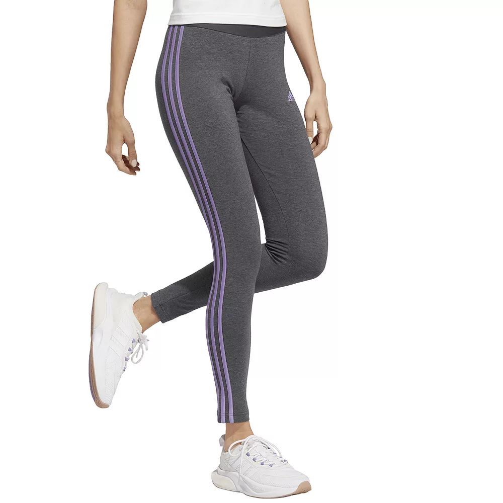 Women's adidas Essential 3-Stripe High-Waisted Leggings 11 Women's adidas Essential 3-Stripe High-Waisted Leggings - Image 9