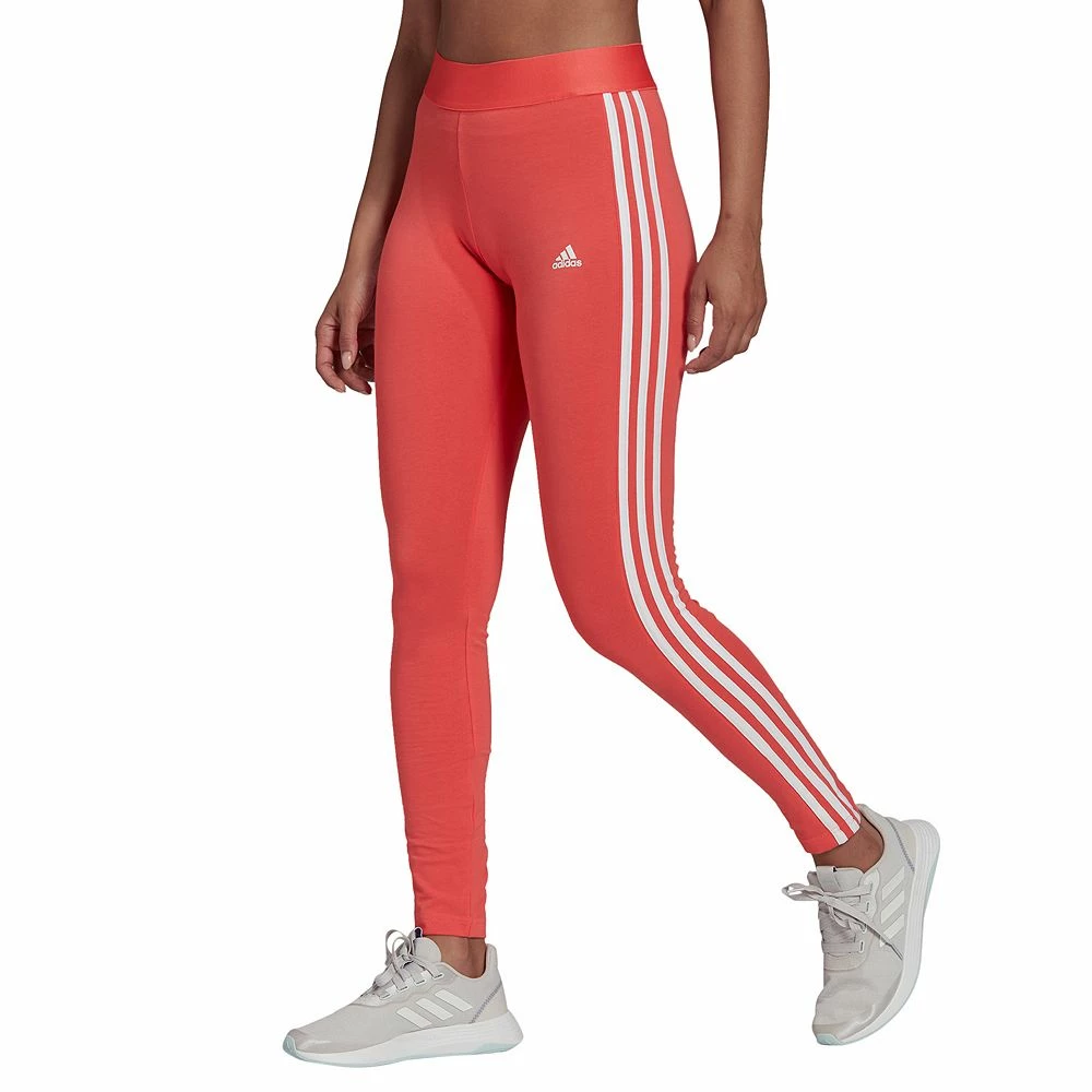 Women's adidas Essential 3-Stripe High-Waisted Leggings 6 Women's adidas Essential 3-Stripe High-Waisted Leggings - Image 4
