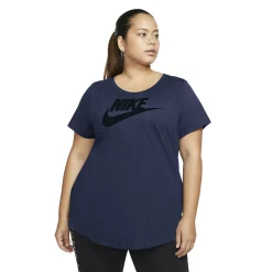 Plus Size Nike Sportswear Essential Graphic Tee -Adidas shop 4633858 Midnight Navy