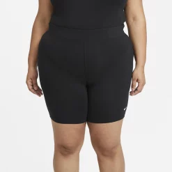 Plus Size Nike Sportswear Essential Midrise Bike Shorts -Adidas shop 4634402 Black White