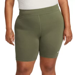 Plus Size Nike Sportswear Essential Midrise Bike Shorts -Adidas shop 4634402 Med Olive