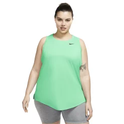 Plus Size Nike Dri-FIT Training Tank 14 Plus Size Nike Dri-FIT Training Tank -Adidas shop 4637614 Green Glow Black