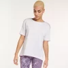 Women's FLX Harmony Front Seam Tee -Adidas shop 4655602 White