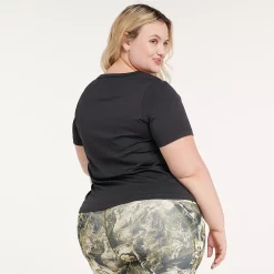 Plus Size FLX Balance Ribbed Crewneck Tee -Adidas shop 4656797 ALT