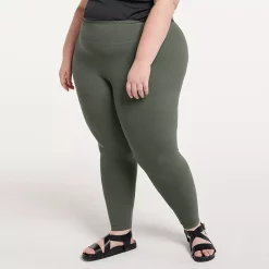 Plus Size FLX Affirmation High-Waisted 7/8 Ankle Leggings -Adidas shop 4657051 Armour Gray