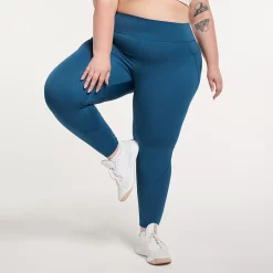 Plus Size FLX Ascent High-Waisted 7/8 Ankle Leggings -Adidas shop 4657054 Moondust
