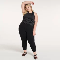 Plus Size FLX Affirmation High-Waisted Capri Leggings -Adidas shop 4657075 ALT3