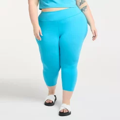 Plus Size FLX Affirmation High-Waisted Capri Leggings -Adidas shop 4657075 Incoming Wave