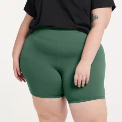 Plus Size FLX Affirmation High-Waisted Bike Shorts -Adidas shop 4657076 River District