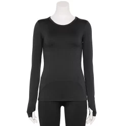 Women's FLX Balance Ribbed Crewneck Tee -Adidas shop 4657217 Mineral Black