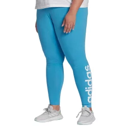 Plus Size adidas Essential Linear High-Waisted Leggings 15 Plus Size adidas Essential Linear High-Waisted Leggings -Adidas shop 4791042 App Sky Rush White