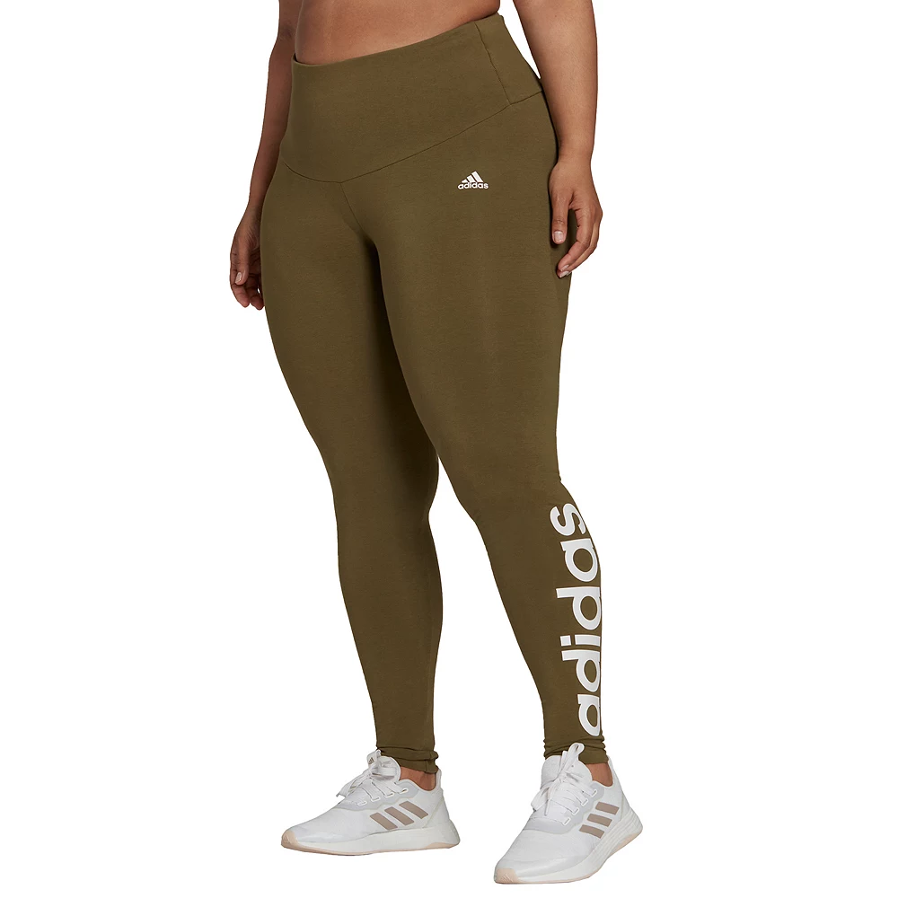 Plus Size adidas Essential Linear High-Waisted Leggings 10 Plus Size adidas Essential Linear High-Waisted Leggings - Image 8