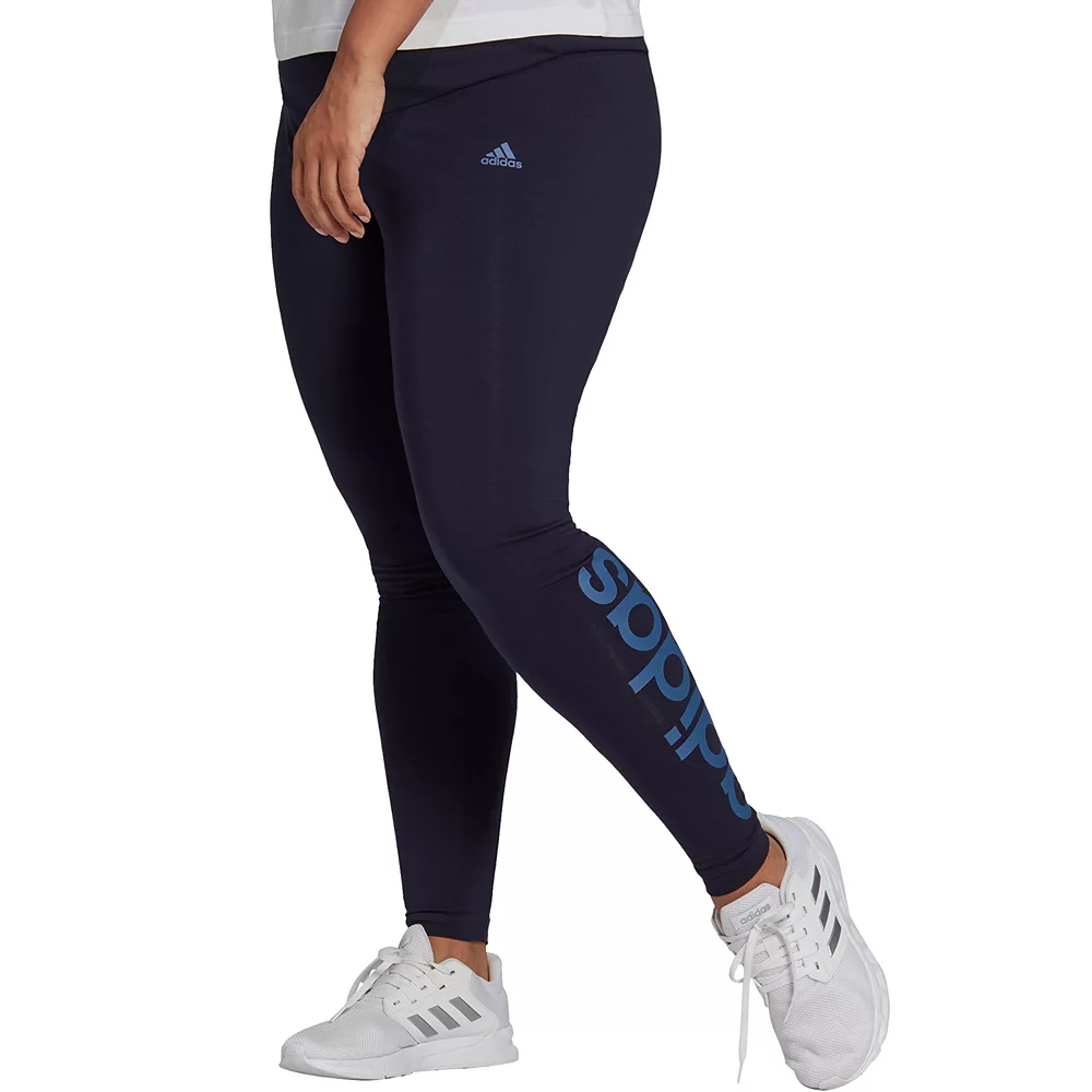Plus Size adidas Essential Linear High-Waisted Leggings 4 Plus Size adidas Essential Linear High-Waisted Leggings - Image 2