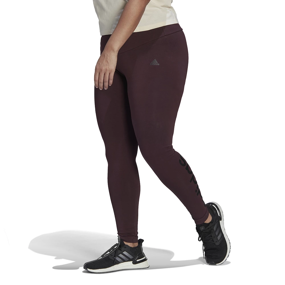 Plus Size adidas Essential Linear High-Waisted Leggings 6 Plus Size adidas Essential Linear High-Waisted Leggings - Image 4